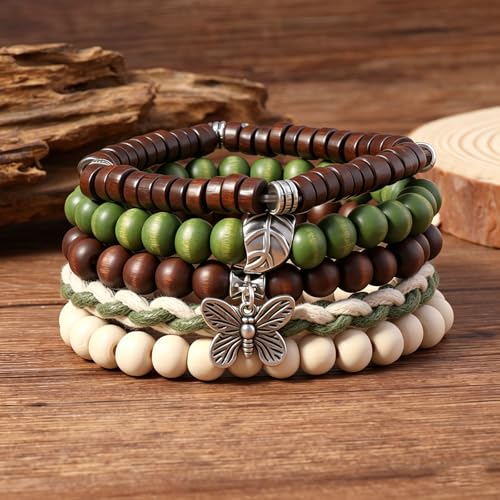 Gothic Bracelet Adjustable Punk Braided Leather Multilayer Grunge Set Bracelets Emo Metal Cuff Wrap Bangles Meaningful Gift - color: J-BZ-35