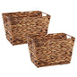 DII Hyacinth Collection Storage Baskets, Dark Brown, Medium Set, 2 Piece - color: Dark Brown, size: Medium Set, Single Size