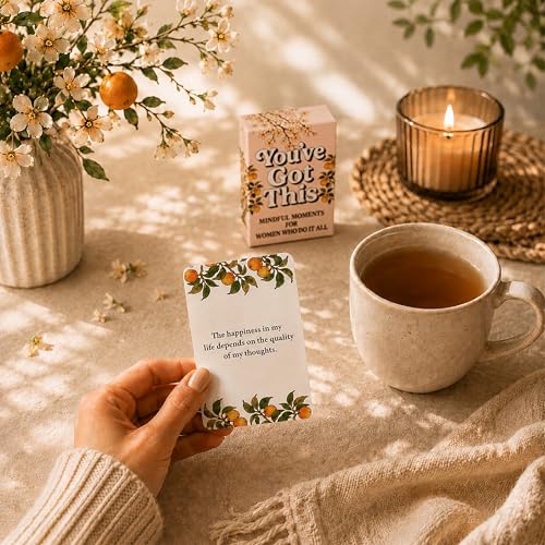 Positive Affirmations Cards For Women Who Do It All - Daily Affirmations & Mindfulness Exercises - Inspirational Gifts For Women - Positive Affirmations Cards & Stress Relief - 50 Prompts & Micro-Meditations