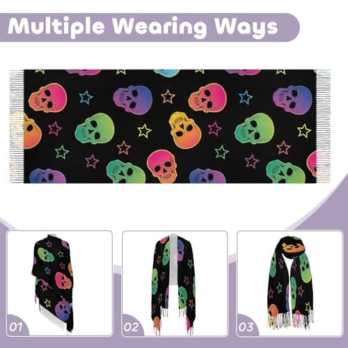 Big Oversized Long Scarves Pashmina Shawl Wrap Women gifts - color: Picture (657)