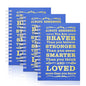3Pcs A6 Spiral Notebook,Inspirational Journal,Motivational Journal for Women Men,Spiral Journal Notebook College Ruled Daily Diary for School,Travel,Business,Work (3Pcs-A6 Always Dark Blue) - color: 3pcs-a6 Always Dark Blue