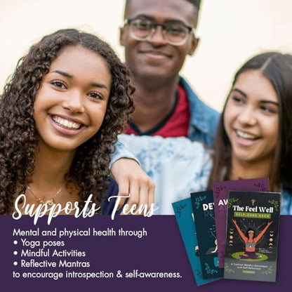 Self-Care Yoga Deck - Supports Mood and Self-Esteem - Boosts Energy Levels - Improve Focus and Concentration - (Teen) - style: Teen Generation