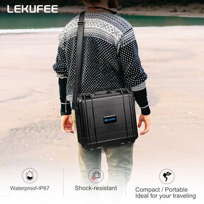 Lekufee Portable Waterproof Hard Case for DJI Mini 4 Pro/3 Pro/3 Drone, RC 2/RC N3/N2, Goggles 2/3/Integra, RC Motion 2/3 and Accessories(Case Only)