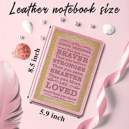 JOHSBYD Journal for Women - Inspirational Writing Journal with Prompts, Journal for Teen Girls, Graduation Gift for Women, Teacher, Friends (Pink) - color: Pink