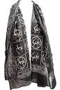 OMA® Hand Printed Om Shawl Wrap With Sacred Om Sign Design