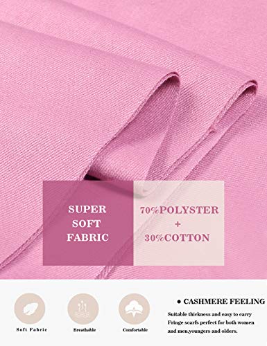 Pashmina Shawl Women Winter Scarf Warm Wedding Wraps Ladies Scarves for Evening Dresses - color: Dusty Pink
