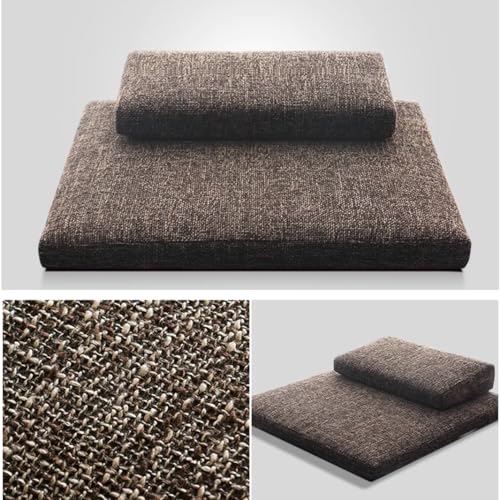 Portable Foldable Meditation Cushion Mat Set with Washable Cotton Linen Cover, Larger Yoga Mat Bolster Floor Pillows Seating for Adults Meditation Accessories red-70CM