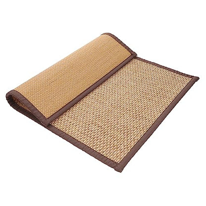 BESTOYARD 2pcs Japanese Style Meditation Cushion Woven Sitting Pad Zen Floor Mat Home
