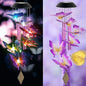 Butterfly Solar Wind Chimes,new Gift for All mom/dad/Women/Grandma/Daughter/Aunt/Friend/Wife and Sister. Yard Decor,Gardening Birthday Gift, Christmas Decorations,Patio Decor - size: Butterfly Bell