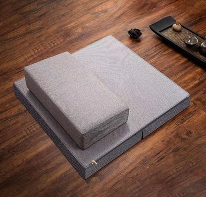 Meditation Mats,Meditation Meditation Mats, Futons, Household Folding, Thickened Fabrics, Coconut Palm, Kneeling Mats(Size:24x24inch,Color:Gray1) - color: Gray1, size: 24x24inch