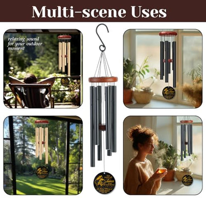 Personalized Dancer Memorial Wind Chime – “Your Memory Will Dance in Our Hearts Forever” Custom Engraved Name & Years – Sympathy Gift for Dance Lovers – Memorial Windchime Tribute Keepsake for Loss - size: DanceWC 1