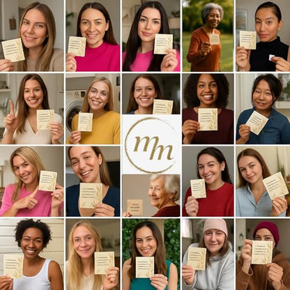 Positive Affirmations for Women – 50 Mindfulness Cards with Wooden Stand & Repeatable Journal (PDF) | Inspirational Self-Care Gift for Women & Men, Perfect Mother’s Day Gift for Mom