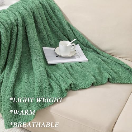 bearberry Super Soft Fluffy Throw Blanket Lightweight Cozy Warm Throw Blankets for Couch Bed Sofa All Season (Avocado Green, 53”x71”) - color: Avocado Green, size: Throw XL(53″x71″)