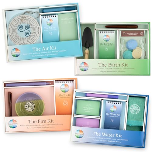 The Fire Kit - Burn Negative Thoughts for Stress Relief and Healing - Give the Gift of Peace of Mind - Self Care Kit By Two Sage Sisters