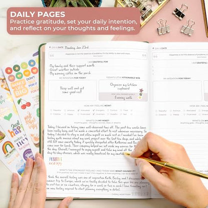 Clever Fox Inner Peace Journal – Guided Stress & Anxiety Relief Journal with Prompts – Healing & Self-Discovery Notebook for Women & Men (Forest Green) - color: Forest Green