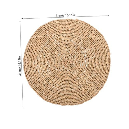 Elegant Meditation Pillow Yoga Seating Mat Handmade Craftsmanship Woven Floor Cushion for Home