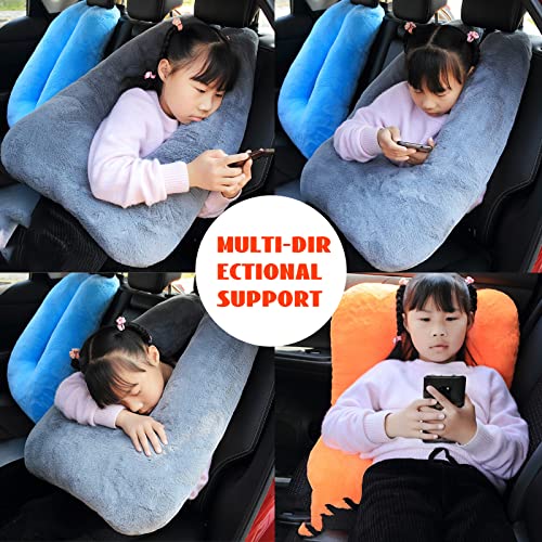Travel Pillow Car Pillow(28x18in) U Shaped Cushion Pillow, Long Distance Travel Sleep Pillow for Head and Body Support for Adults Children (Pink) - color: Pink