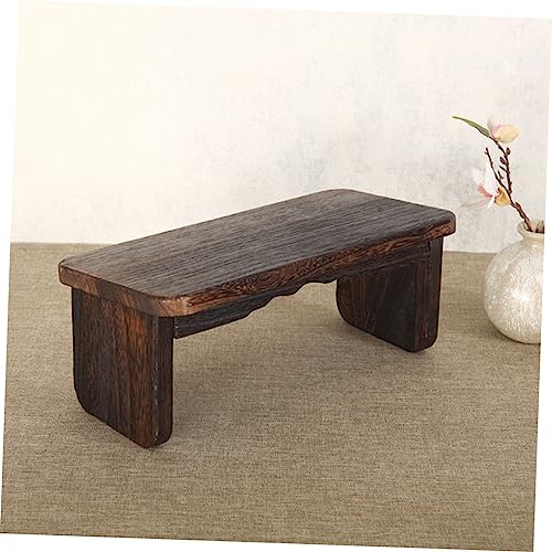 Meditation Bench Stool Non Mat Wooden Prayer Kneeling Pad Zen Stool for Home Use