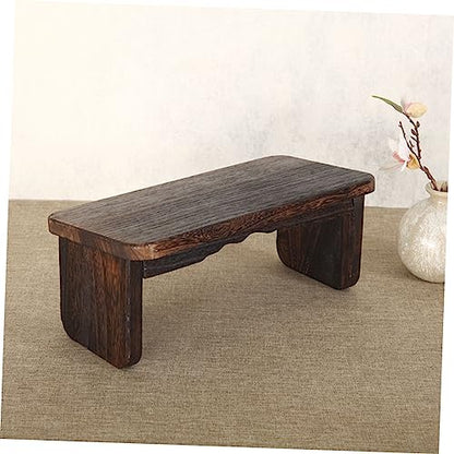 Meditation Bench Stool Non Mat Wooden Prayer Kneeling Pad Zen Stool for Home Use