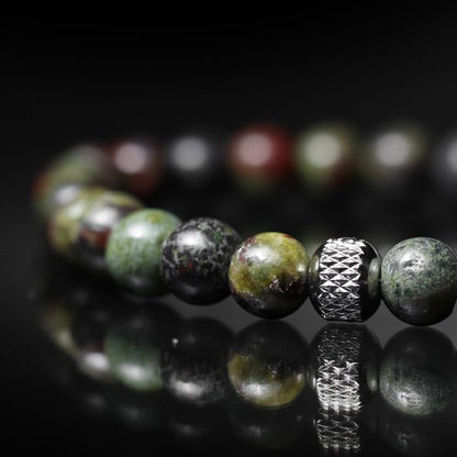 Tigranes Premium Natural Stone Bracelet Collection – Handmade Gemstone Jewelry in Luxury Branded Gift Box - style: Dragon Blood
