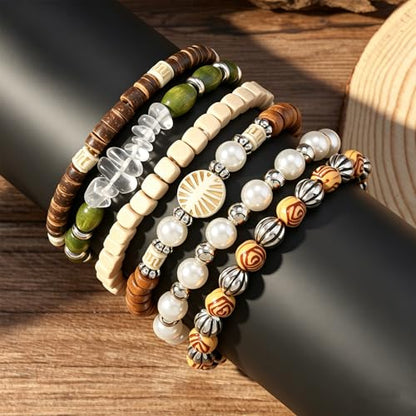 Gothic Bracelet Adjustable Punk Braided Leather Multilayer Grunge Set Bracelets Emo Metal Cuff Wrap Bangles Meaningful Gift - color: J-BZ-75