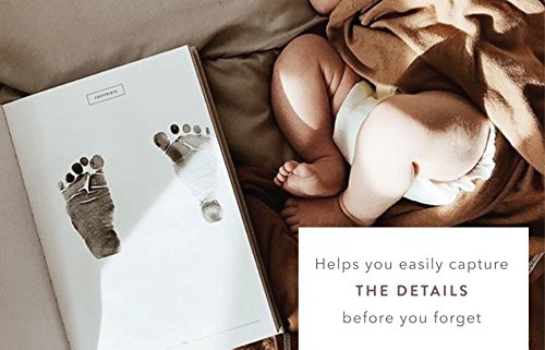 Promptly Journals, A Complete Childhood History: From Pregnancy to 18 Years Old (Navy Blue, Linen) | Baby Book and Pregnancy Journal | Baby Memory Book - color: Navy