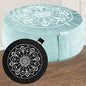 Hihealer Meditation Cushion, Traditional Tibetan Meditation Pillow Velvet Cover - Large Floor Cushion Seating for Adults - Yoga Buckwheat Bolster for Women、Moms - color: Tranquil Night & Day