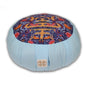 Zafu Statics Meditation Cushion, Toile Turquoise