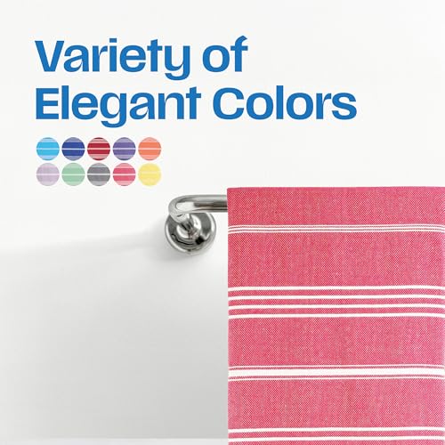 Lina Turkish Beach Towel Peshtemal (38" x 71"), Sand-Free, Large & Quick-Dry, Lightweight Pool Towels for Travel, Soft 100% Turkish Cotton & Pre-Washed, Ideal for Spa or Bath, Fuschia - color: Fuschia