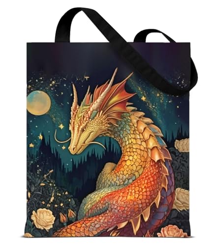 Vintage Botanical Animal Canvas Tote Bag for Women, Aesthetic Floral Animal Reusable Shoulder Bag for Shopping - color: 32