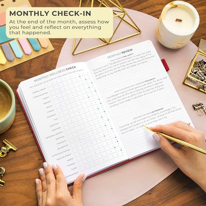 Clever Fox Gratitude Journal – Happiness, Positivity & Affirmation Daily Journal – Inspirational Daily Notebook – 3 Months, A5 (Red) - color: Red, size: A5 (5.8″ x 8.3″)