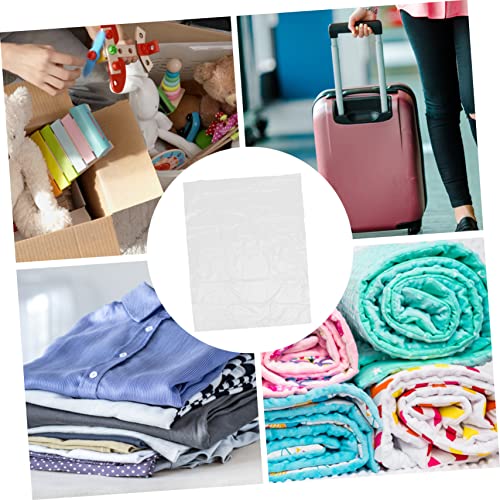 Alipis 5pcs Extra Large Clear Plastic Storage Bags Heavy Duty Versatile Bedding Cloth Bags for Comforter Pillows Quilts Luggage and Household Storage Tear Resistant Organizer Pouches for