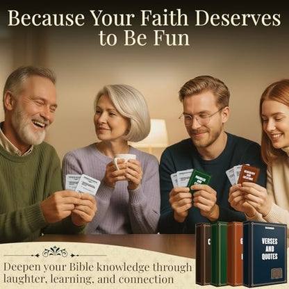 QUOKKA Mindfulness Cards & Bible Trivia Bundle – Wellness and Faith in One Set