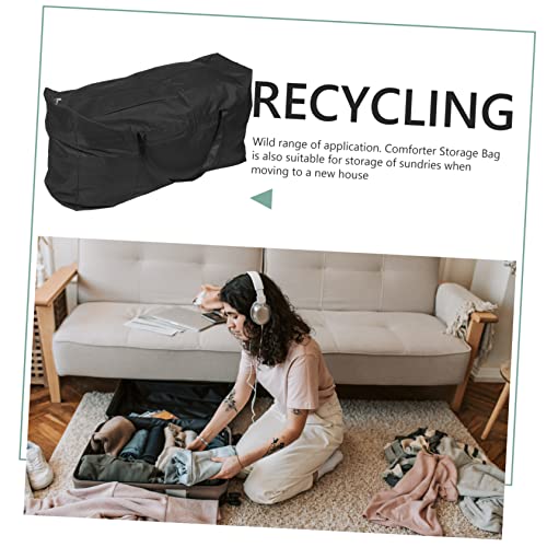 VALICLUD Capacious Storage Bag Oxford Cloth Travel Moving Bag for Clothes Quilts Versatile Large Capacity Organizer for Home Travel
