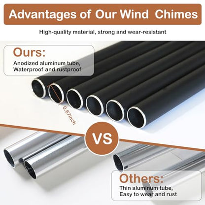 Friendship Thank You Wind Chimes Gifts for Friends, Best Friends Birthday Gifts for Women Men, Garden Decoration for Outside Patio Home, Unique Wind Chimes for BBF