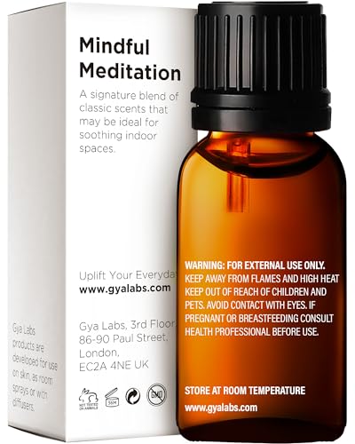 Gya Labs Mindful Meditation Essential Oil Blend - 100% Pure Natural Undiluted Meditation Essential Oil - Grounding & Relaxing (0.34 Fl Oz)