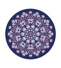 Round Meditation Pilates Yoga Mat Luxury Suede Large Yoga Mat Natural Rubber Non-Slip Base is ery Suitable for Meditation, Stretching, Yoga Environmental Protection, Fitness Exercise, Home and Outdoor. 140CM Diameter - color: Black