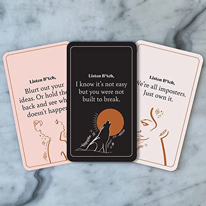 Listen B*tch Affirmation Cards | 50 Daily Affirmations to Remind You Who The F*ck You Are