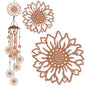 Large Aluminium Wind Chimes 33" Outdoor Deep Tone Memorial Wind Chimes with Sunflower Wind Catcher, Sympathy for Loss of Loved Mom Father,Metal Wind Chime for Garden Patio Balcony Home Decor