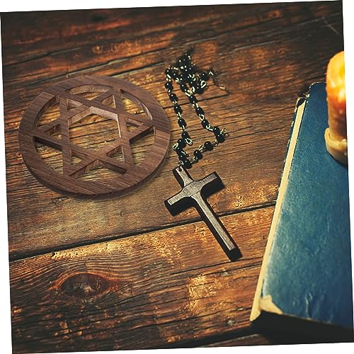 OSALADI Wooden Altar Wall Decor Ornament for Witch Rituals Rustic Home Decoration for Entryways Living Rooms and Ceremonies Versatile Altar Art