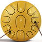 Rain Drum for Outside Garden,Steel Tongue Drum 6 Inche 11 Note Steel Drums Rain Chime,with Soft Bag,Music Book (Yellow, 6 Inch 11 Note) - color: Yellow, size: 6 Inch 11 Note