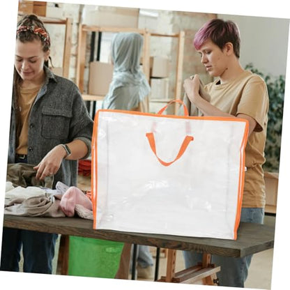Clothes Storage Bag Organizer Zipper Handle and Bag Blanket Organizer Storage