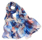 Pokeedioty Scarfs for Women Lightweight Scarves Elegant Floral Pattern Sheer Scarfs Shawls Wraps
