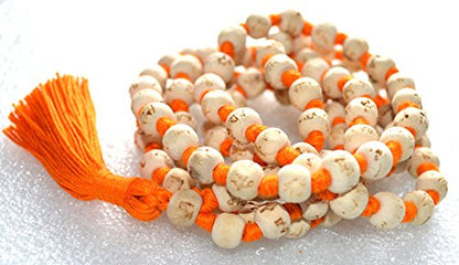 Spiritual Tulsi Mala – Heart Chakra & Gemini Zodiac Necklace, 108 Beads