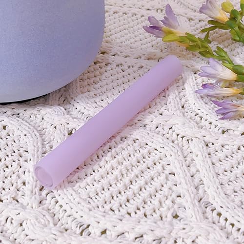 Singing Bowl Mallet Purple Acrylic Rubber Striker Mallet for Playing Quartz Crystal Singing Bowl with Bundle Pocket - color: Purple
