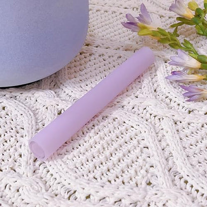 Singing Bowl Mallet Purple Acrylic Rubber Striker Mallet for Playing Quartz Crystal Singing Bowl with Bundle Pocket - color: Purple