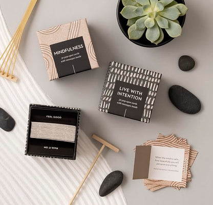 Compendium ThoughtFulls Pop-Open Cards — Live with Intention — 30 Pop-Open Cards, Each with a Different Inspiring Message Inside - color: Live with Intention, size: 2.25x2.25 inches
