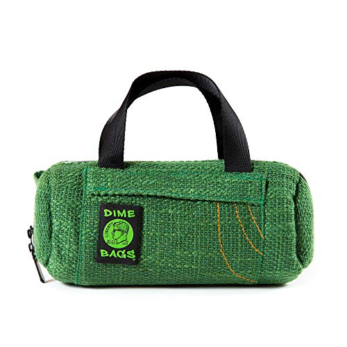 Dime Bags Padded Duffle Tube, Hemp Gear Bag with Heavy Padding for Glass, Electronics, Travel & Storage, With Exterior/Interior Pockets & Durable Handles (Forest, 10 Inch) - color: Forest, size: 10 Inch