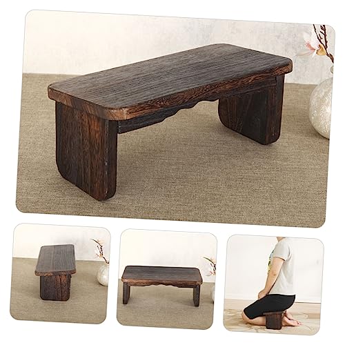 Wooden Meditation Bench for Yoga Headstand Small Stool Zen Stool for Adults