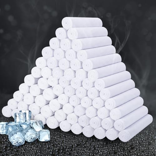 Honoson Cooling Towel Bulk - Neck & Face Cool Chilly Towels Microfiber Breathable Sport Sweat Rag for Gym, Yoga, Travel, Camping, Running, Outdoor - color: White, size: 47"x12"